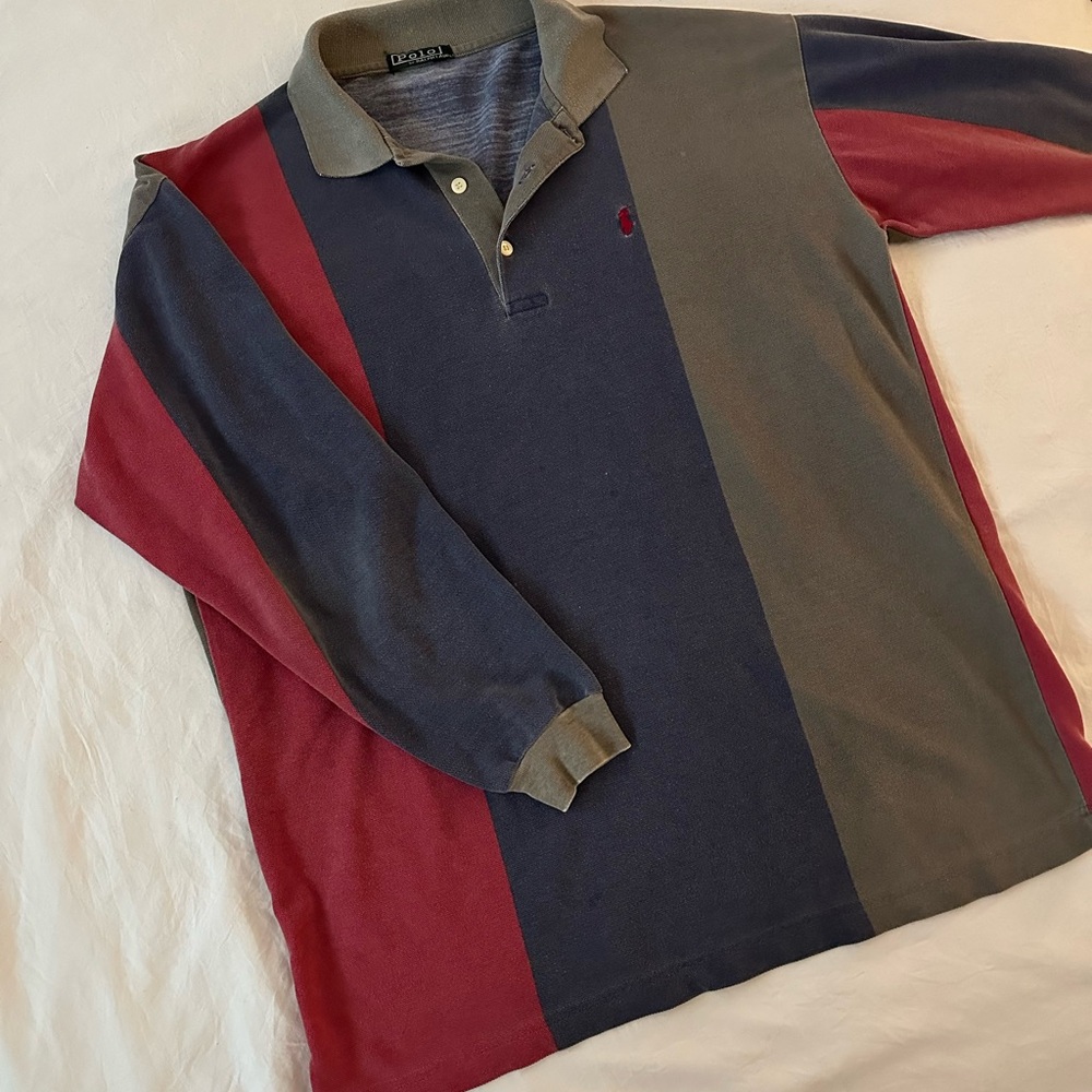 Vintage Ralph Lauren Long-Sleeve Rugby Polo Shirt